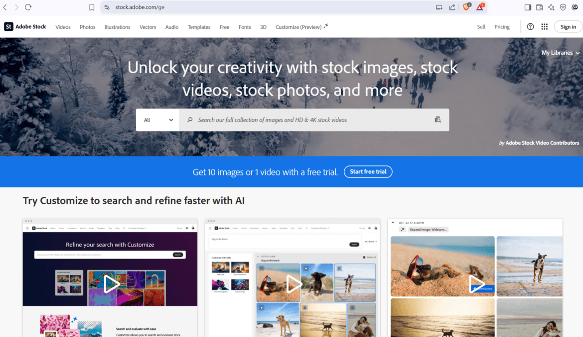 stock.adobe.com позволяет зарабатывать онлайн