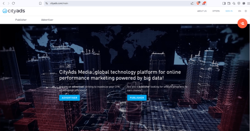 Как заработать на cityads.com